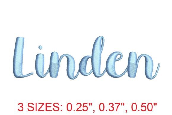 Linden Embroidery Font Review for Craft Fairs