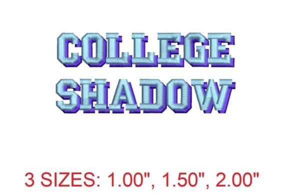 Review: College Shadow Embroidery Font for Sweatshirts
