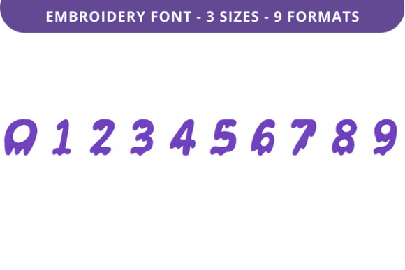 Review: Drippy Ghost Font 0 to 9 for Holiday Stitching