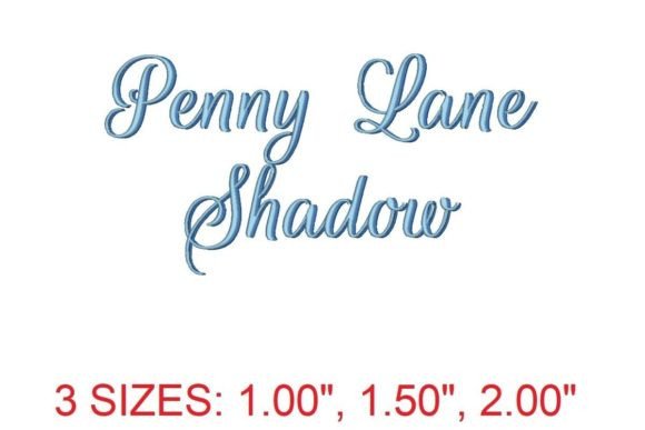 Review: Penny Lane Shadow Embroidery Font