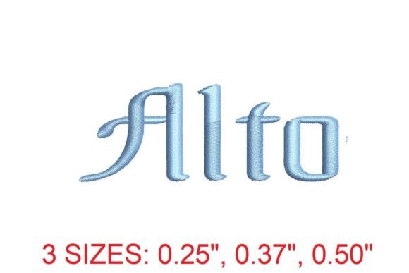 Reviewing Alto Regular Embroidery Font for Gifts