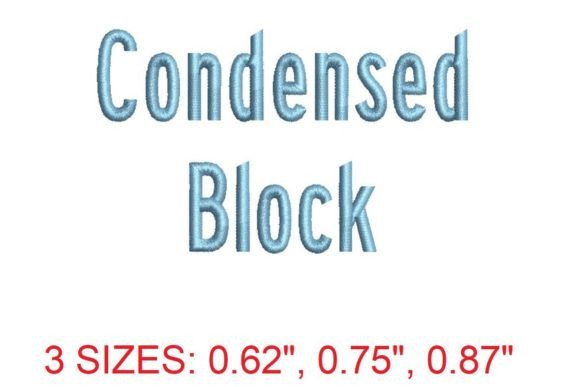 Reviewing Condensed Block Embroidery Font for Etsy