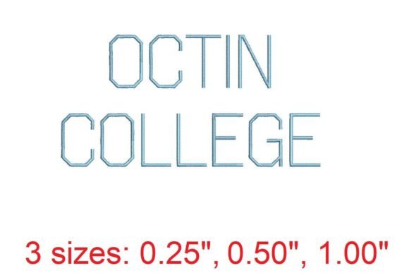 Reviewing Octin College Light Embroidery Font