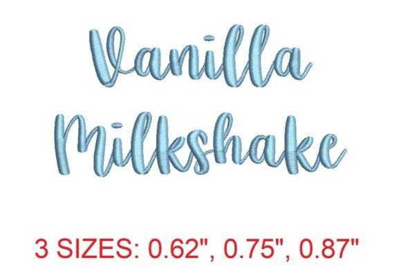 Reviewing the Vanilla Milkshake Embroidery Font