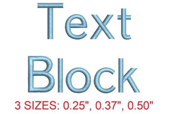 Text Block Embroidery Font: A Designer’s Review
